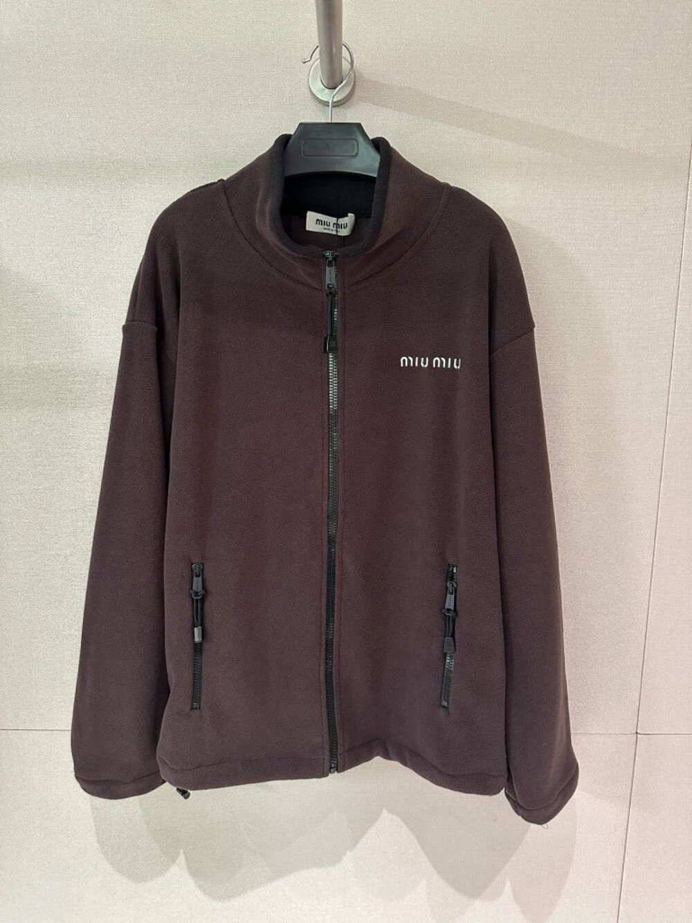 Women's Brown Miu Miu Teddy Coat Size M